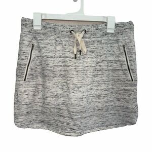 GreenTea Skort attached shorts Gray Heather Golf Tennis Drawstring Women’s Large